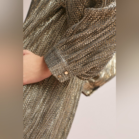 SABINA MUSÁYEV Tied Shimmer Tunic dress size small - Picture 15 of 16